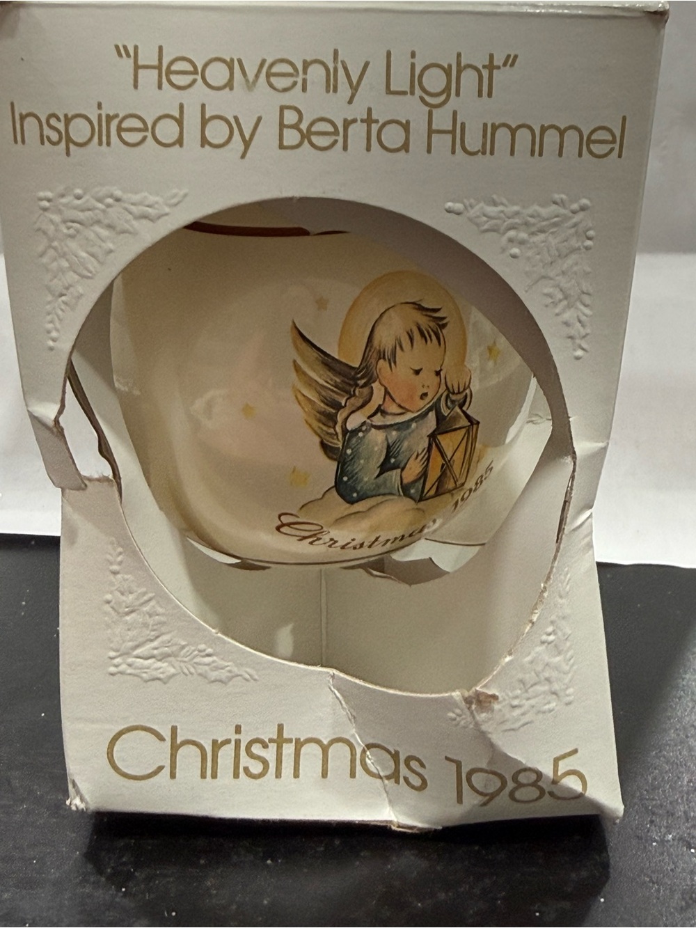 Schmid Angel Christmas Ball Ornament Limited Edition 1985